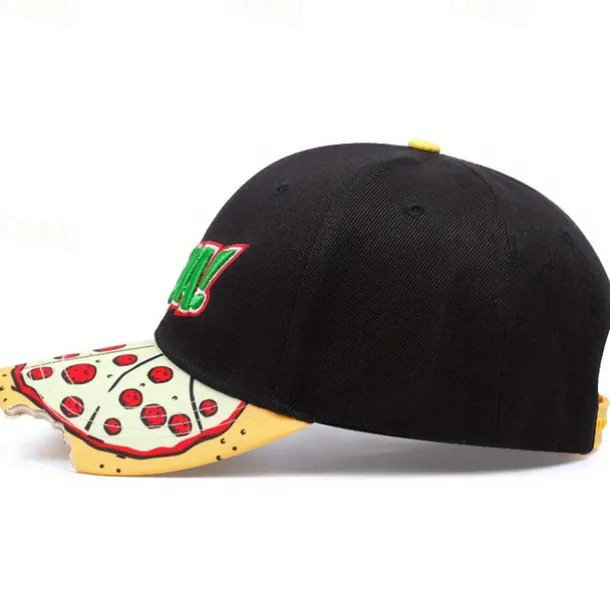 Men's Baseball Cap Sun Hat Trucker Hat Black Gray Cotton Embroidered Fashion Casual Street Daily Pizza Adjustable Sunscreen Breathable