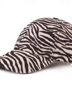 Men's Baseball Cap White Brown Cotton Print Streetwear Stylish Casual Daily Outdoor clothing Holiday Cheetah Print Zebra Print Sunscreen