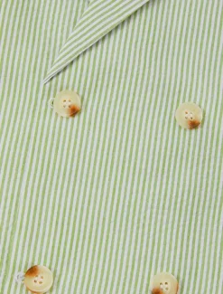 Men's Beach Wedding Suits Shawl Lapel Peak Apple Green Champagne Solid Colored Standard Fit 2 Piece Double Breasted Six-buttons