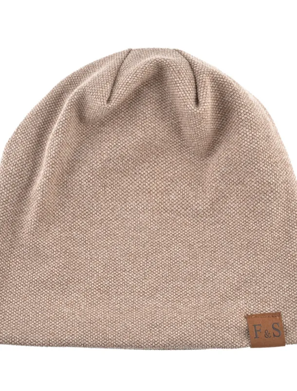 Men's Beanie Hat Black Red Cotton Pure Color Knitted Simple Outdoor Outdoor Street Daily Pure Color Windproof Warm Breathable