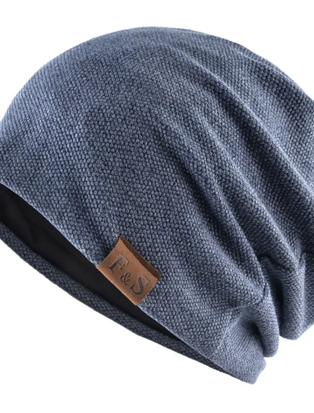 Men's Beanie Hat Black Red Cotton Pure Color Knitted Simple Outdoor Outdoor Street Daily Pure Color Windproof Warm Breathable