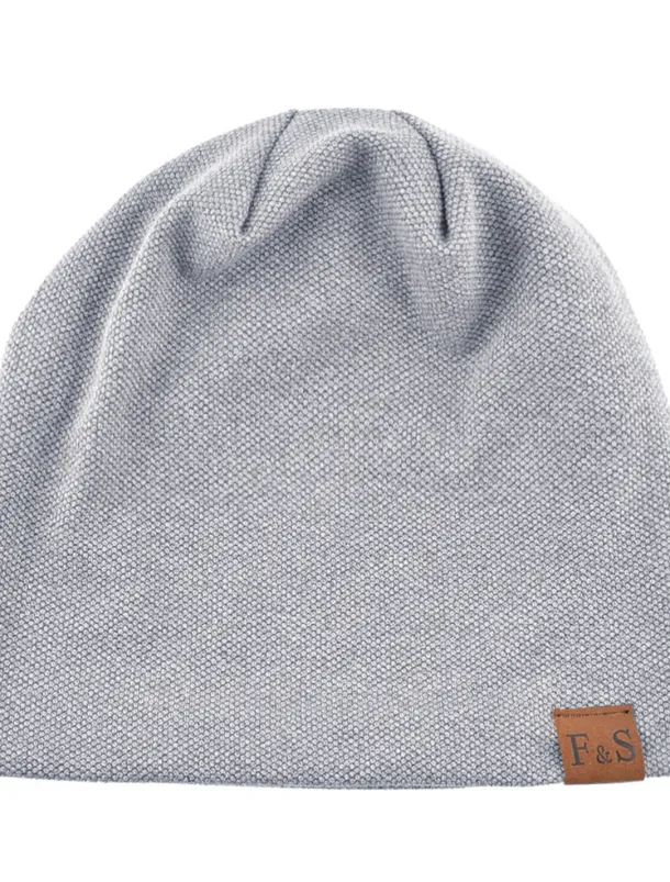 Men's Beanie Hat Black Red Cotton Pure Color Knitted Simple Outdoor Outdoor Street Daily Pure Color Windproof Warm Breathable