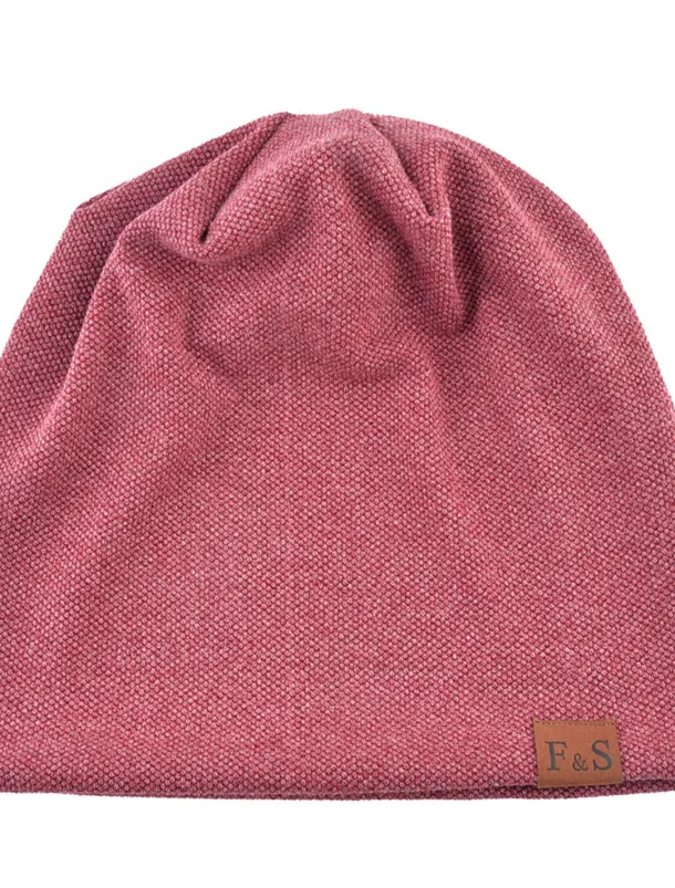 Men's Beanie Hat Black Red Cotton Pure Color Knitted Simple Outdoor Outdoor Street Daily Pure Color Windproof Warm Breathable