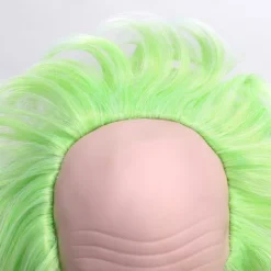 Men's Beetlejuice 2 Cosplay Short Fluffy Wavy Clown Bald Wig For Carnival Party Costume wigs For Adult Halloween Wigs