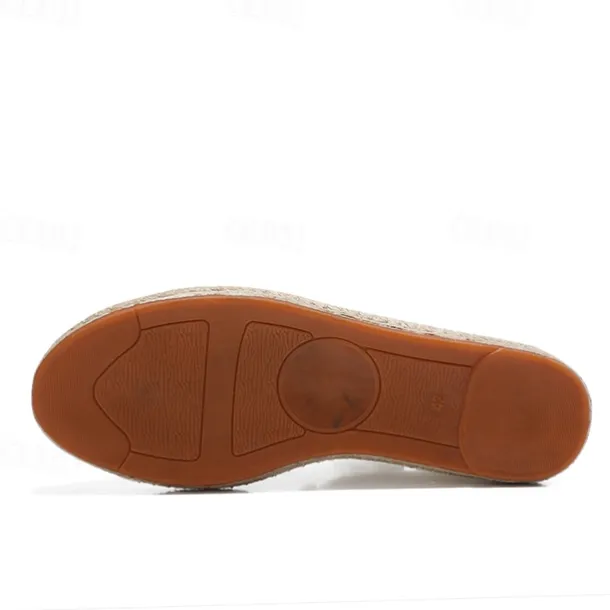Men's Beige Canvas Lace-Up Espadrille Shoes with Jute Rope Sole – Comfortable Summer Casual Footwear