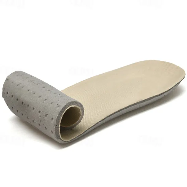 Men's Beige Mesh Sneakers with Lace-up & Velcro Strap, Breathable Casual Sports Shoes for Summer