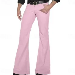 Mens Bell Bottom Jeans Flared Trousers Pants 70s Disco Outfits for Men Vintage Flared Jeans