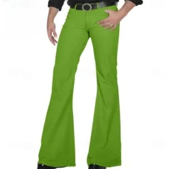 Mens Bell Bottom Jeans Flared Trousers Pants 70s Disco Outfits for Men Vintage Flared Jeans