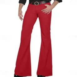 Mens Bell Bottom Jeans Flared Trousers Pants 70s Disco Outfits for Men Vintage Flared Jeans