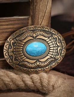 Men's Belt Buckle Buckle Silver Bronze Alloy Vintage Style Retro Vintage Eagle Texas Daily Religious Celebrations