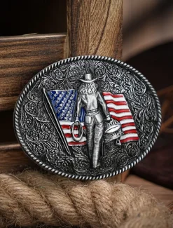 Men's Belt Buckle Buckle Silver Alloy Vintage Style Retro Vintage National Flag Daily Religious Celebrations