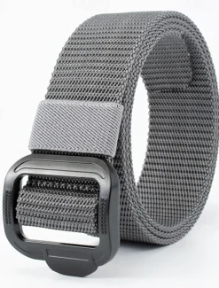 Men's Belt Nylon Belt Outdoor Belt Waist Belt Black Navy Blue Nylon Adjustable Heavy-Duty Plain Outdoor Daily