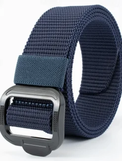 Men's Belt Nylon Belt Outdoor Belt Waist Belt Black Navy Blue Nylon Adjustable Heavy-Duty Plain Outdoor Daily
