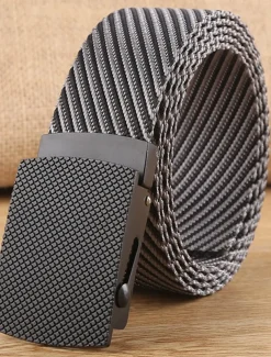 Men's Belt Nylon Belt Waist Belt Yellow Blue Alloy Durable Adjustable Plain Outdoor Daily