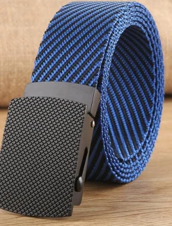 Men's Belt Nylon Belt Waist Belt Yellow Blue Alloy Durable Adjustable Plain Outdoor Daily