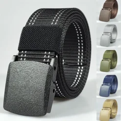 Men's Belt Tactical Belt Nylon Web Work Belt Black Yellow Knitted Fabric Military Army Linear Daily Wear Going out Weekend