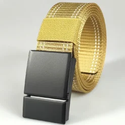 Men's Belt Tactical Belt Nylon Web Work Belt Black Yellow Nylon Military Army Linear Daily Wear Going out Weekend