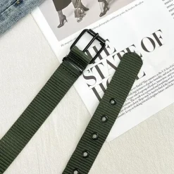 Men's Belt Tactical Belt Nylon Web Work Belt Black Blue Canvas Stainless Steel / Iron Military Army Plain Daily Wear Going out Weekend