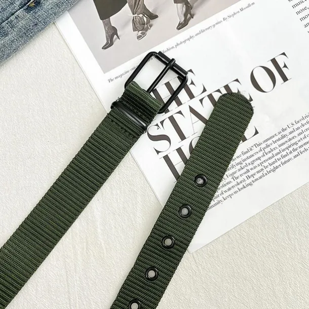 Men's Belt Tactical Belt Nylon Web Work Belt Black Blue Canvas Stainless Steel / Iron Military Army Plain Daily Wear Going out Weekend