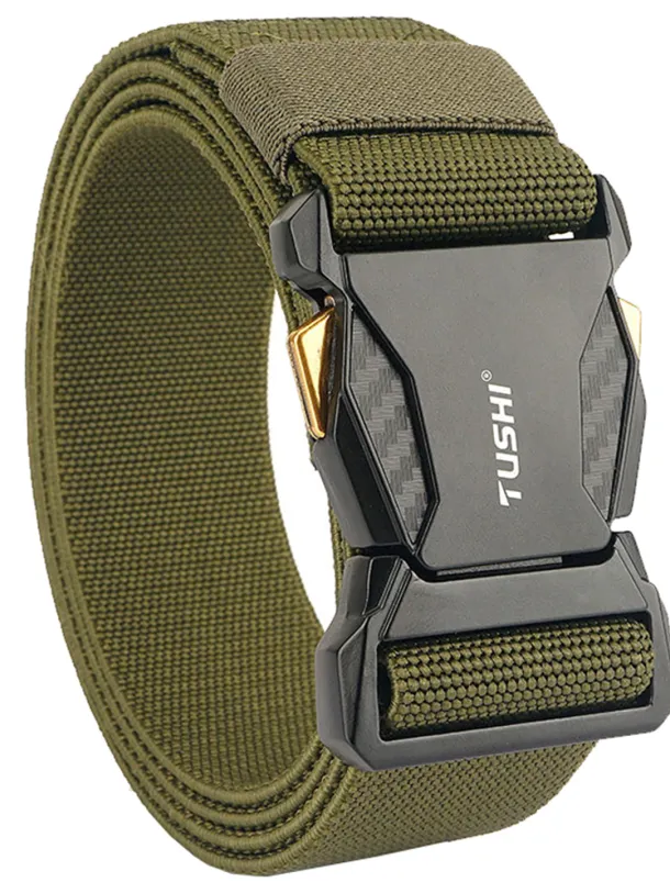 Men's Belt Tactical Belt Nylon Web Work Belt Black Royal Blue Nylon Military Army Plain Daily Wear Going out Weekend