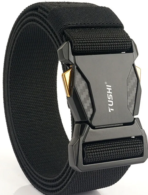 Men's Belt Tactical Belt Nylon Web Work Belt Black Royal Blue Nylon Military Army Plain Daily Wear Going out Weekend