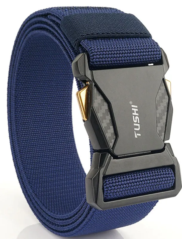 Men's Belt Tactical Belt Nylon Web Work Belt Black Royal Blue Nylon Military Army Plain Daily Wear Going out Weekend