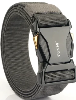 Men's Belt Tactical Belt Nylon Web Work Belt Black Royal Blue Nylon Military Army Plain Daily Wear Going out Weekend