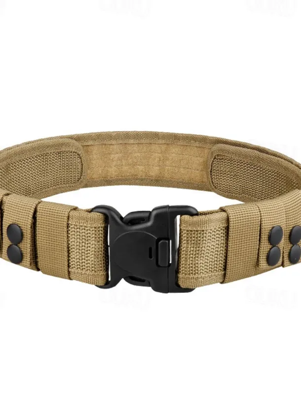Men's Belt Tactical Belt Nylon Web Work Belt Black Ginger Straw Military Army Plain Daily Wear Going out Weekend