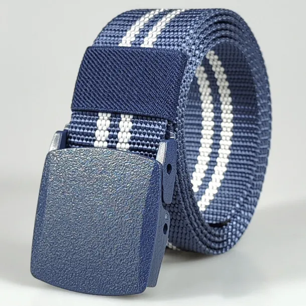 Men's Belt Tactical Belt Nylon Web Work Belt Black Blue Knitted Fabric Military Army Striped Daily Wear Going out Weekend