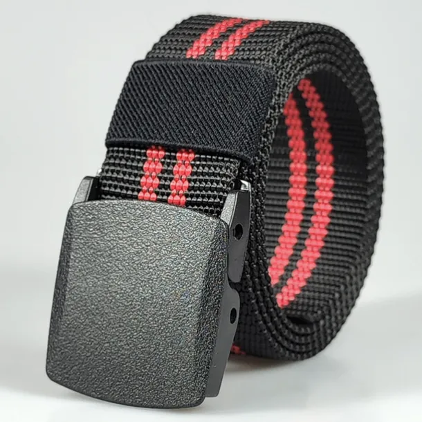 Men's Belt Tactical Belt Nylon Web Work Belt Black Blue Knitted Fabric Military Army Striped Daily Wear Going out Weekend
