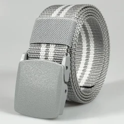 Men's Belt Tactical Belt Nylon Web Work Belt Black Blue Knitted Fabric Military Army Striped Daily Wear Going out Weekend