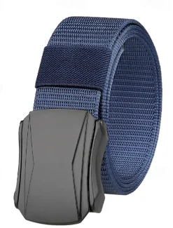 Men's Belt Tactical Belt Nylon Web Work Belt Black Blue Straw Military Army Plain Daily Wear Going out Weekend