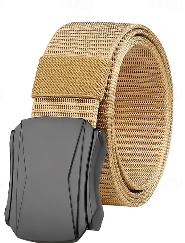 Men's Belt Tactical Belt Nylon Web Work Belt Black Blue Straw Military Army Plain Daily Wear Going out Weekend