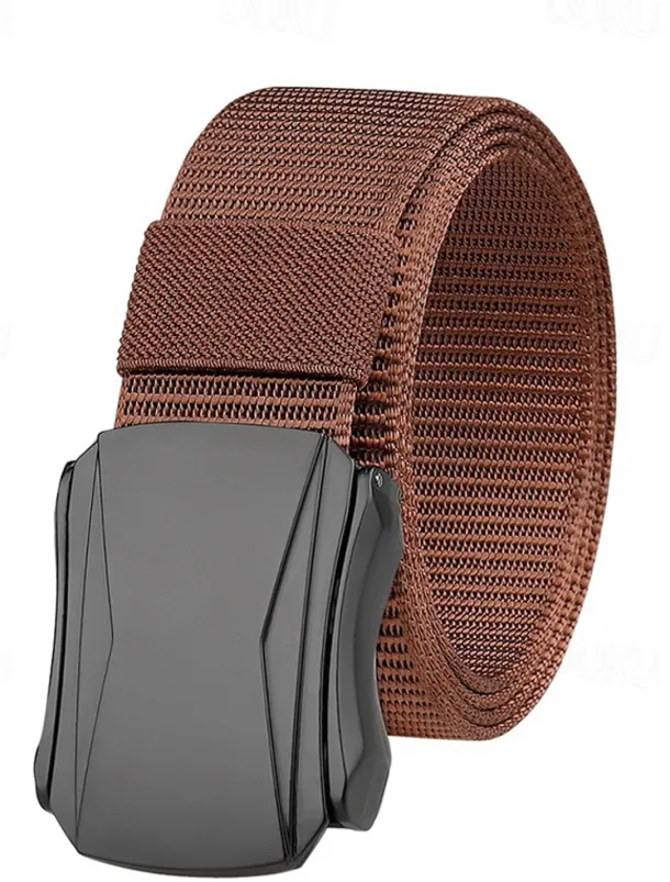 Men's Belt Tactical Belt Nylon Web Work Belt Black Blue Straw Military Army Plain Daily Wear Going out Weekend