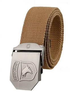 Men's Belt Tactical Belt Nylon Web Work Belt Black Ginger Straw Military Army Plain Daily Wear Going out Weekend