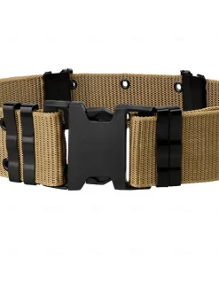 Men's Belt Tactical Belt Nylon Web Work Belt Black Brown Straw Military Army Plain Daily Wear Going out Weekend