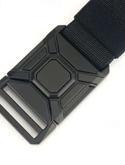 Men's Belt Tactical Belt Waist Belt Black Kakhi Alloy Durable Adjustable Plain Outdoor Daily