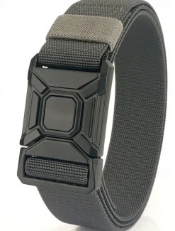 Men's Belt Tactical Belt Waist Belt Black Kakhi Alloy Durable Adjustable Plain Outdoor Daily