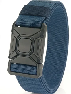 Men's Belt Tactical Belt Waist Belt Black Kakhi Alloy Durable Adjustable Plain Outdoor Daily