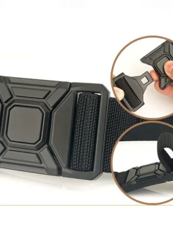 Men's Belt Tactical Belt Waist Belt Black Kakhi Alloy Durable Adjustable Plain Outdoor Daily