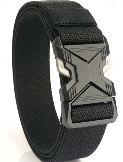 Men's Belt Tactical Belt Waist Belt Black Kakhi Alloy Durable Adjustable Plain Outdoor Daily