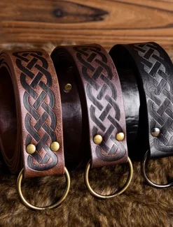 Men's Belt Waist Belt Black Brown PU Alloy Retro Durable Adjustable Plain Daily Stage