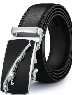 Men's Belt Waist Belt Black 1# Black 2# Alloy Durable Adjustable Plain Outdoor Daily
