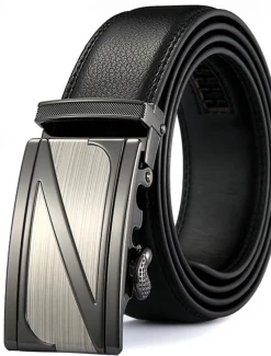 Men's Belt Waist Belt Black 1# Black 2# Alloy Durable Adjustable Plain Outdoor Daily