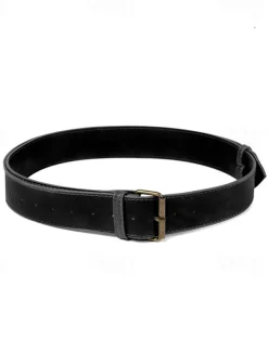 Men's Belt Waist Belt Black Brown PU Retro Adjustable Plain Outdoor Daily