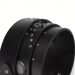 Men's Belt Waist Belt Black Alloy Durable Adjustable Plain Outdoor Daily