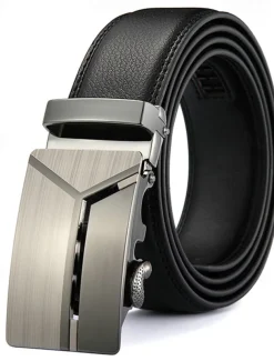 Men's Belt Waist Belt Black 1# Black 2# Alloy Durable Adjustable Plain Outdoor Daily