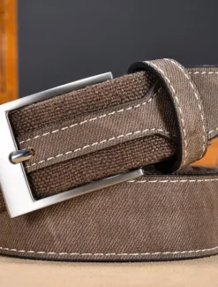 Men's Belt Waist Belt Blue Brown Canvas Alloy Vintage Durable Adjustable Plain Outdoor Daily