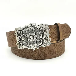 Men's Belt Waist Belt Brown Alloy Durable Adjustable Plain Outdoor Daily