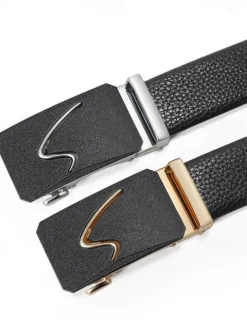 Men's Belt Waist Belt Silver Black Alloy Durable Adjustable Plain Outdoor Daily